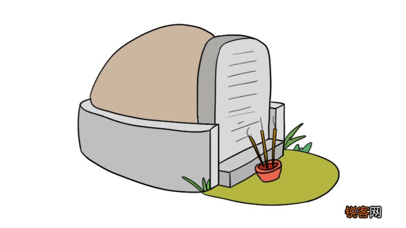 清明简笔画图片