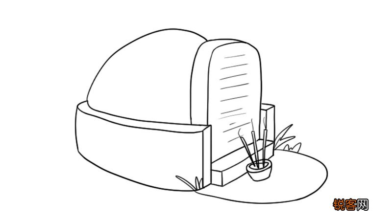 清明简笔画图片