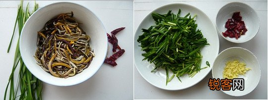 韭菜炒鳝丝