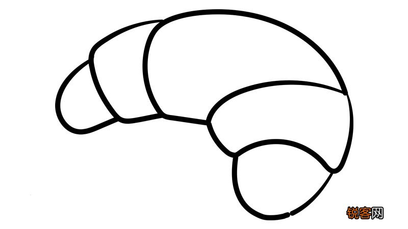 牛角包简笔画 牛角包简笔画怎么画