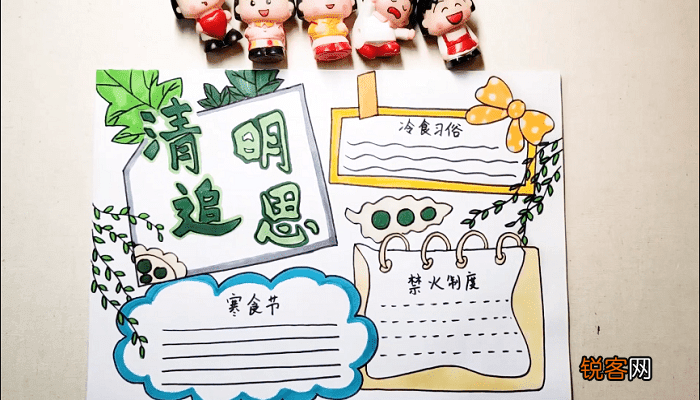 清明追思手抄报 清明追思画报