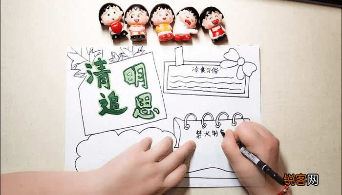 清明追思手抄报 清明追思画报