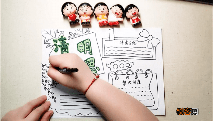 清明追思手抄报 清明追思画报