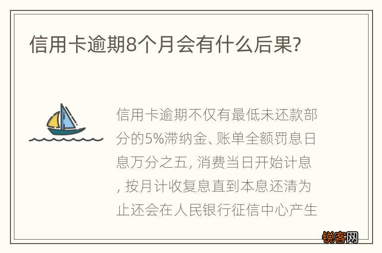 信用卡逾期8个月会有什么后果?