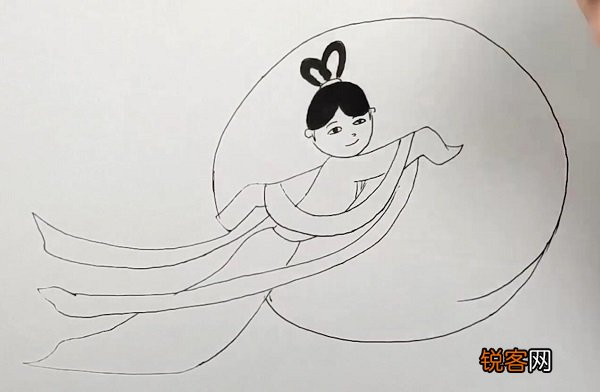 嫦娥简笔画 嫦娥怎么画