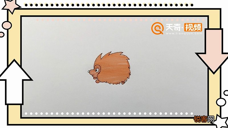 小刺猬简笔画