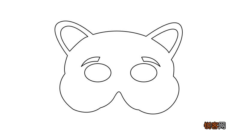 面具简笔画 面具的画法