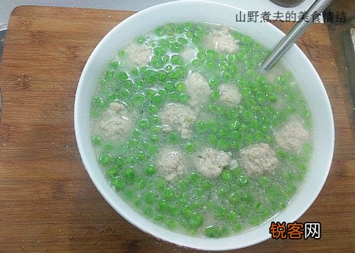 小豌豆肉丸汤