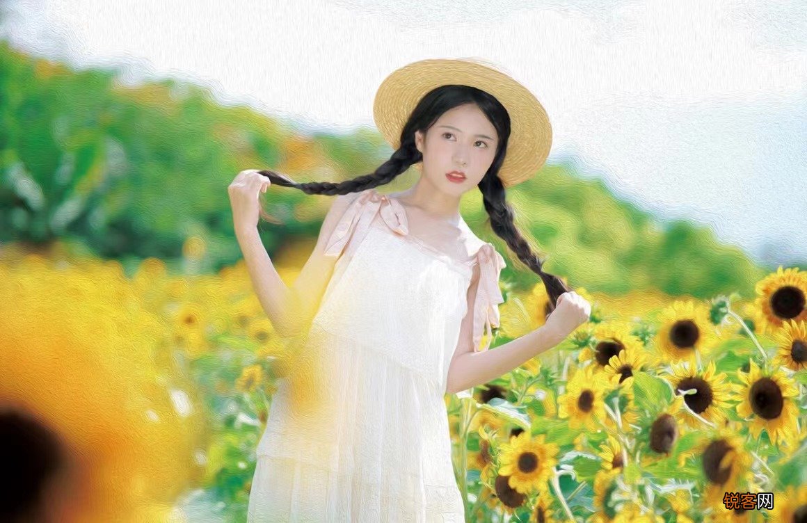 这样拍向日葵人像，清晰且不单调，只需随手一拍都能那么美
