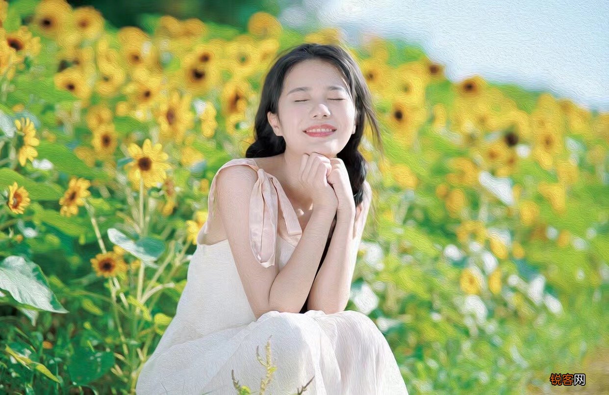这样拍向日葵人像，清晰且不单调，只需随手一拍都能那么美
