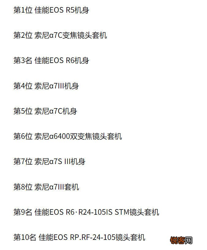 在数码相机王国日本，最畅销的10款微单机型，这其中你最爱哪个？